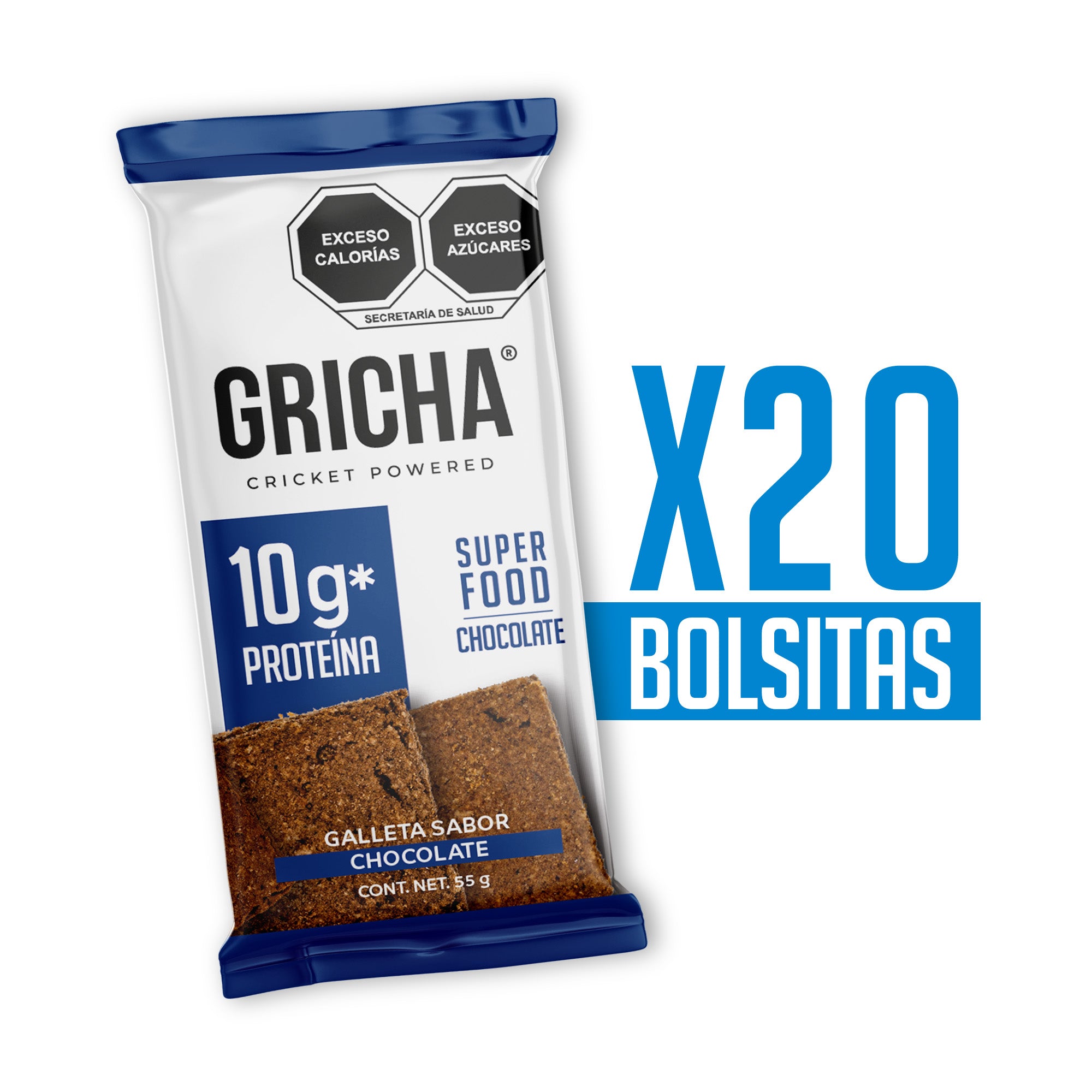 GALLETAS INTEGRALES CHOCOLATE 20 PACK