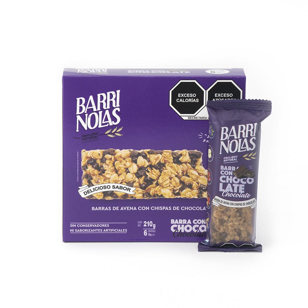 caja de barrinolas chocolate