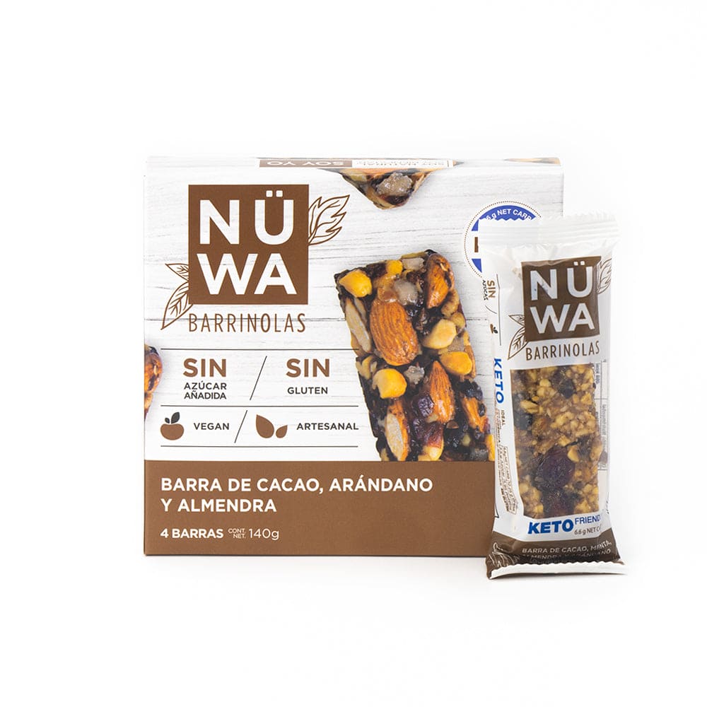 caja barritas nuwa cacao
