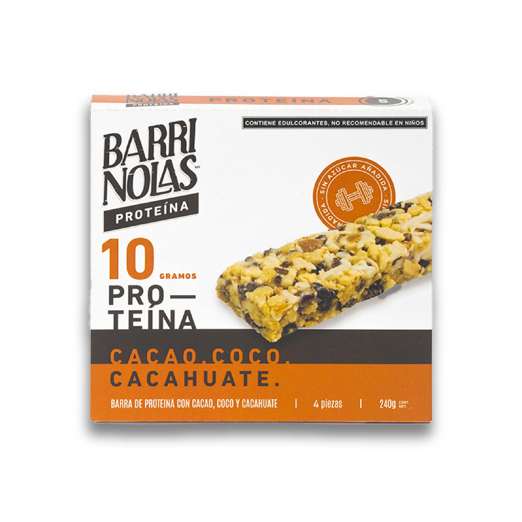 BARRINOLAS PROTEÍNA – Cacao Cajilla con 5 Barritas