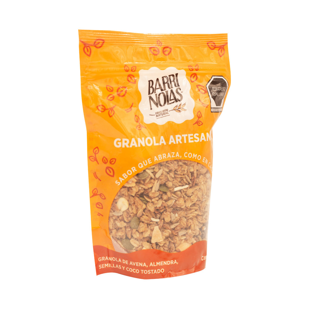 Paquete de cuatro bolsas de granola tradicional
