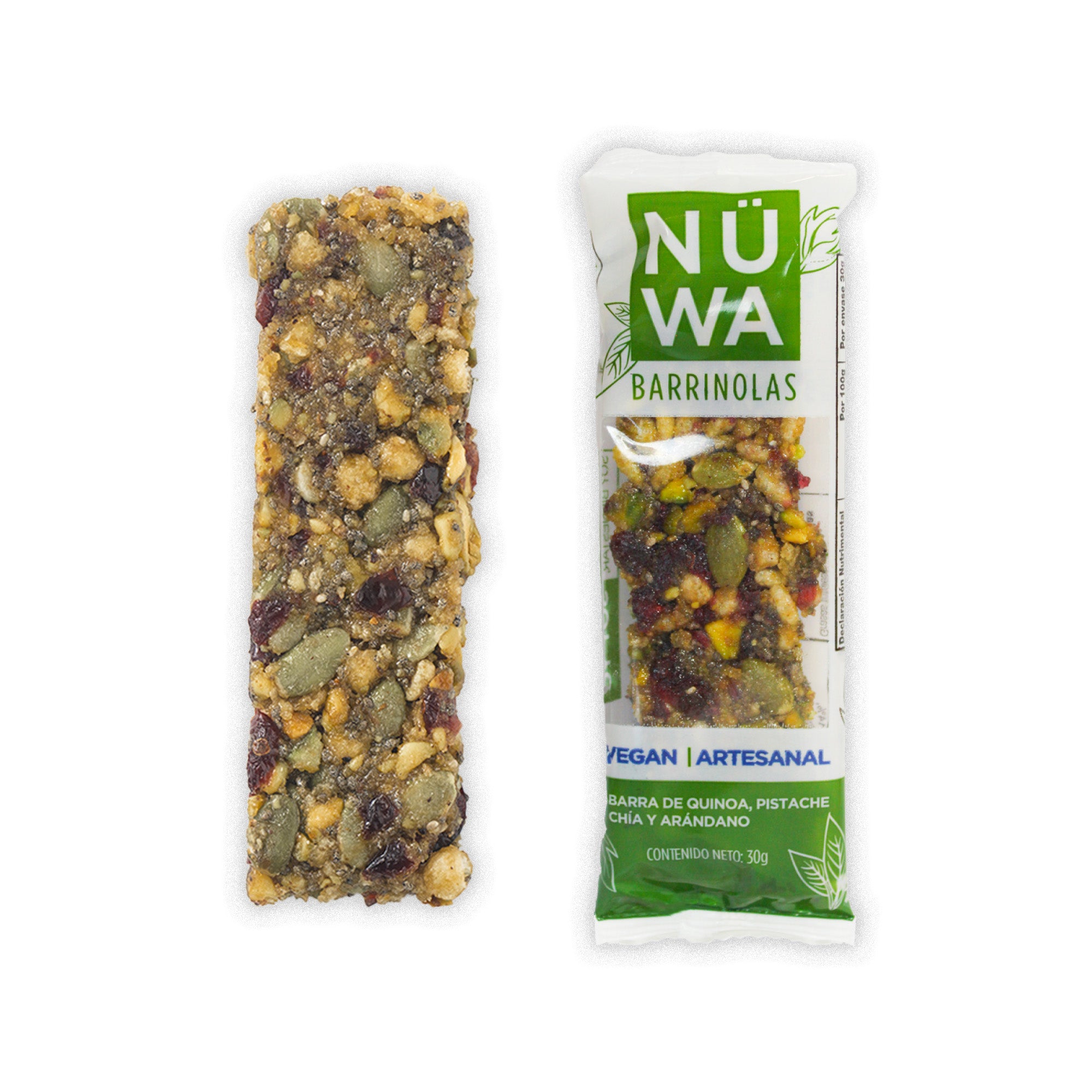 Lote Distribuidores de ocho barritas de superfoods quinoa