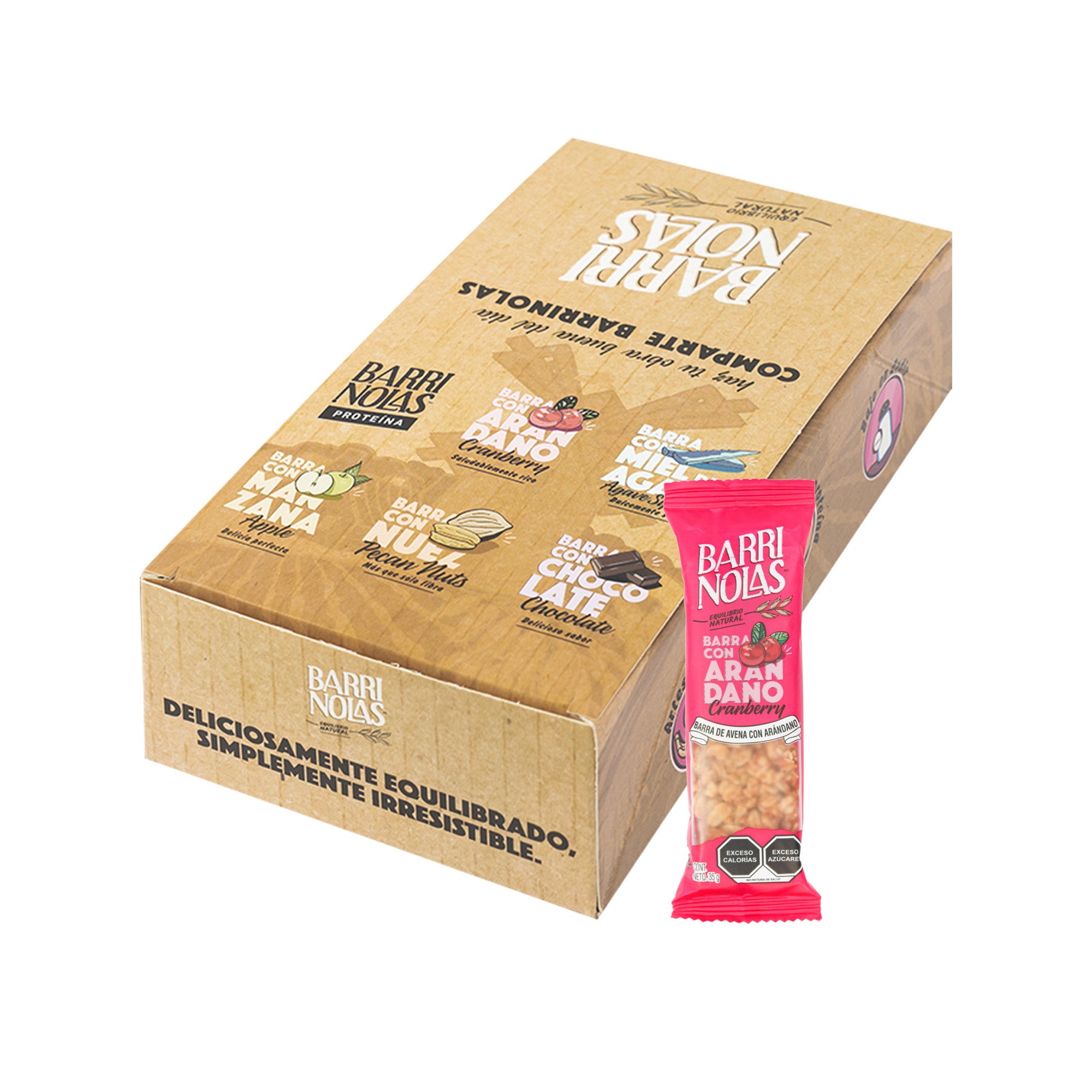Autoexhibidor Barrinolas | 15 Barras de Avena con Arándano