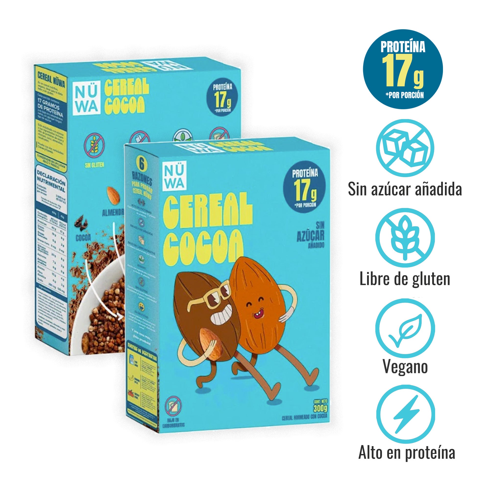 CEREAL NÜWA Sabor Cocoa (Caja de 350g)