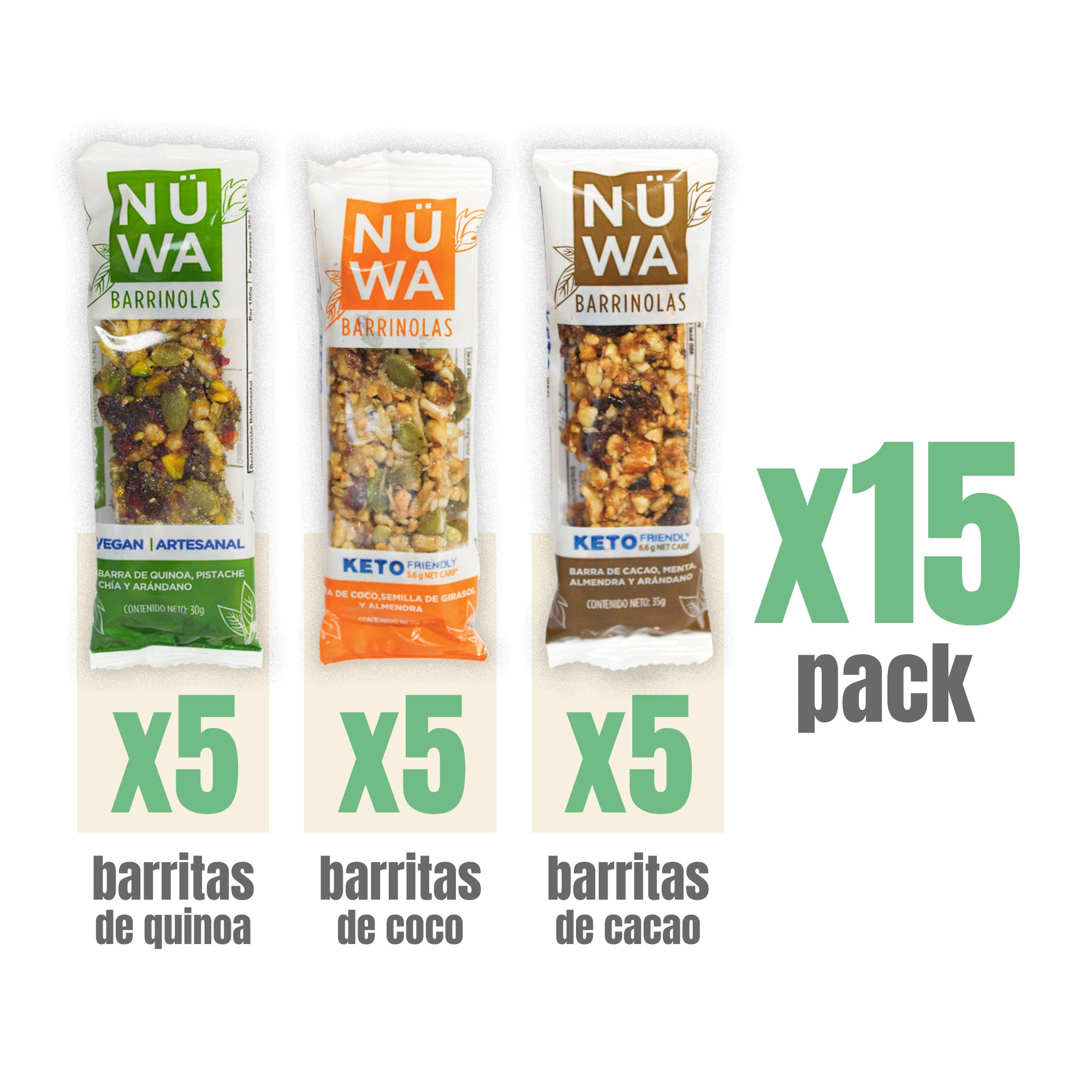 MIX PACK NÜWA (15 PIEZAS)