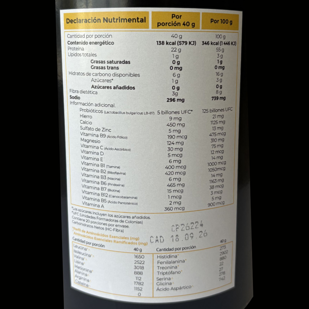 PROTEÍNA 800g VAINILLA