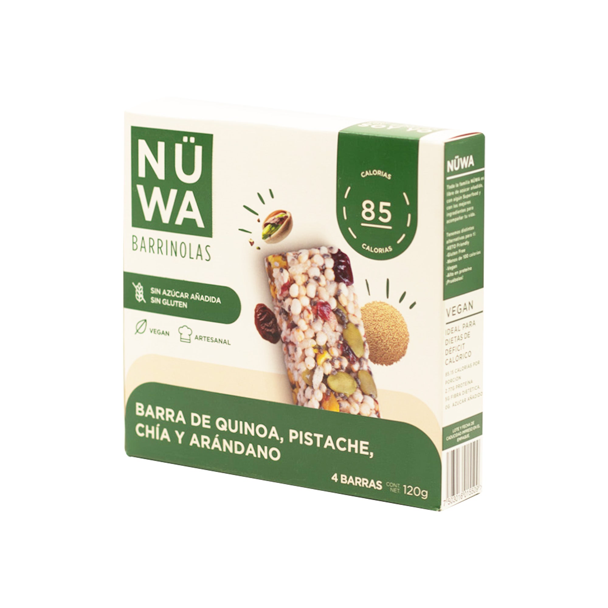 NÜWA QUINOA Cajilla con 4 Barritas Saludables