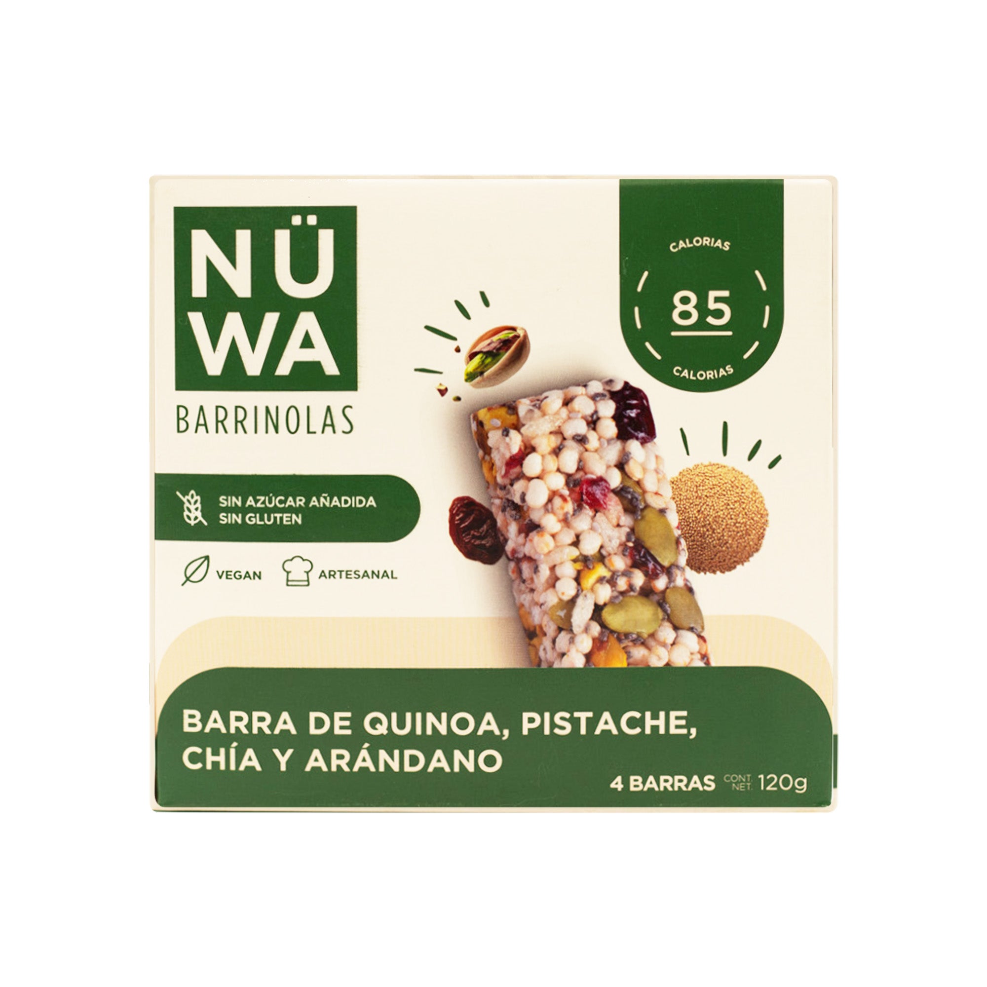 NÜWA QUINOA Cajilla con 4 Barritas Saludables