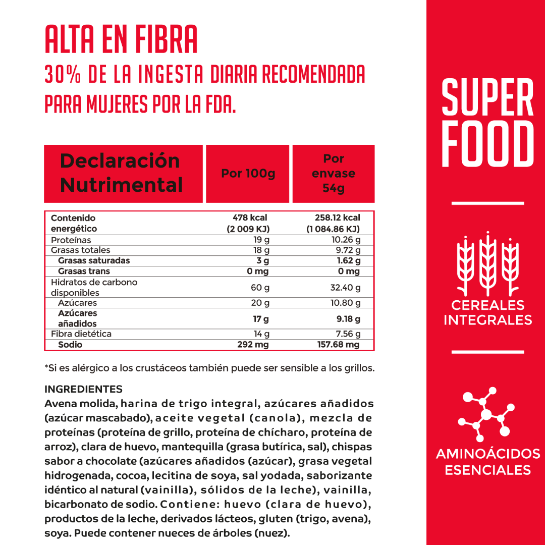 GALLETAS INTEGRALES CHISPAS CHOCOLATE