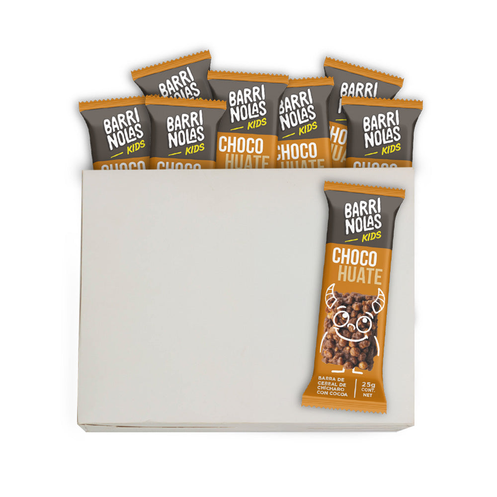 Paquete de distribuidores con 8 BARRINOLAS KIDS CHOCOHUATE