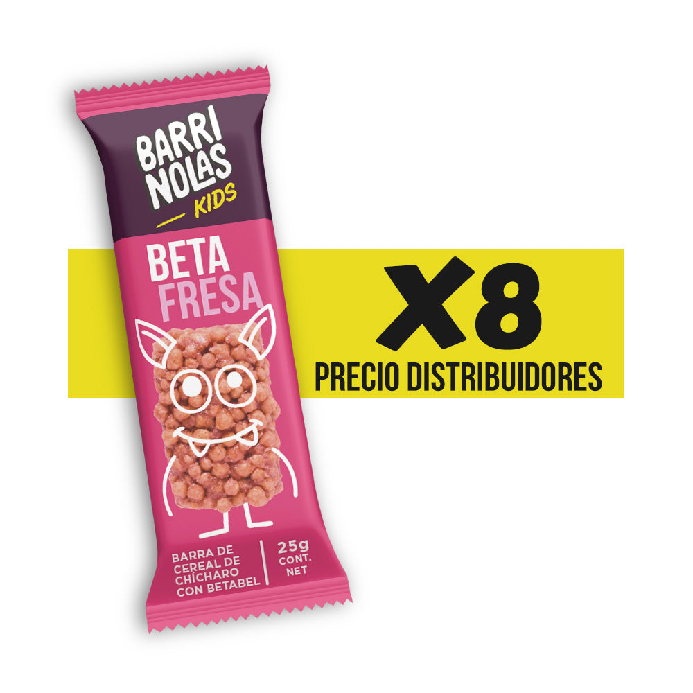Paquete de distribuidores con 8 BARRINOLAS KIDS BETAFRESA