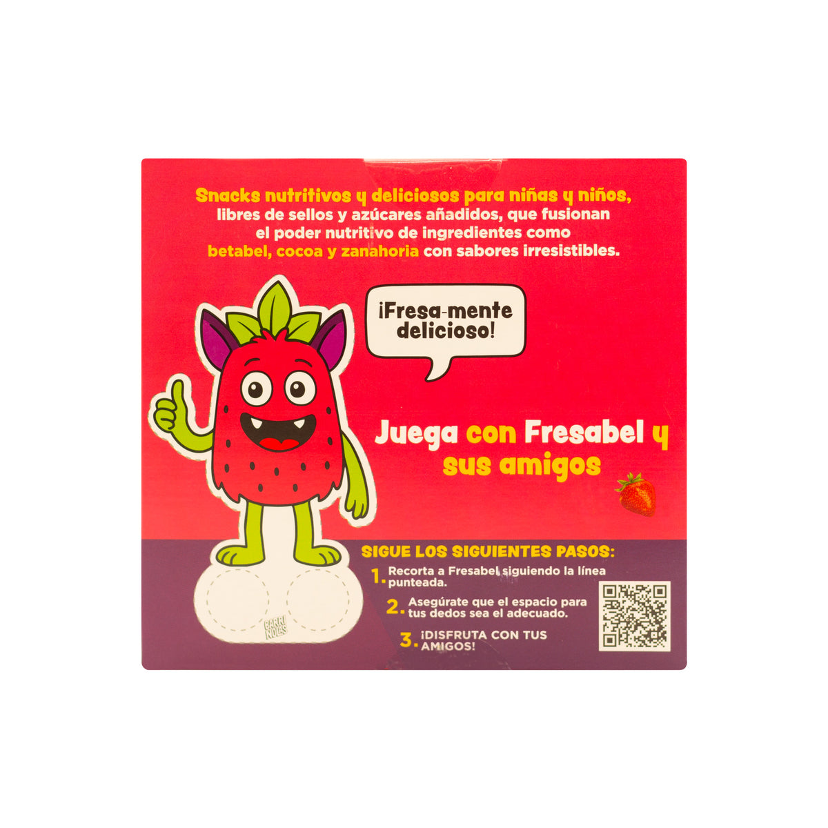 Barrinolas Kids | Cajilla 5 Barritas BetaFresa (Betabel + Fresa)