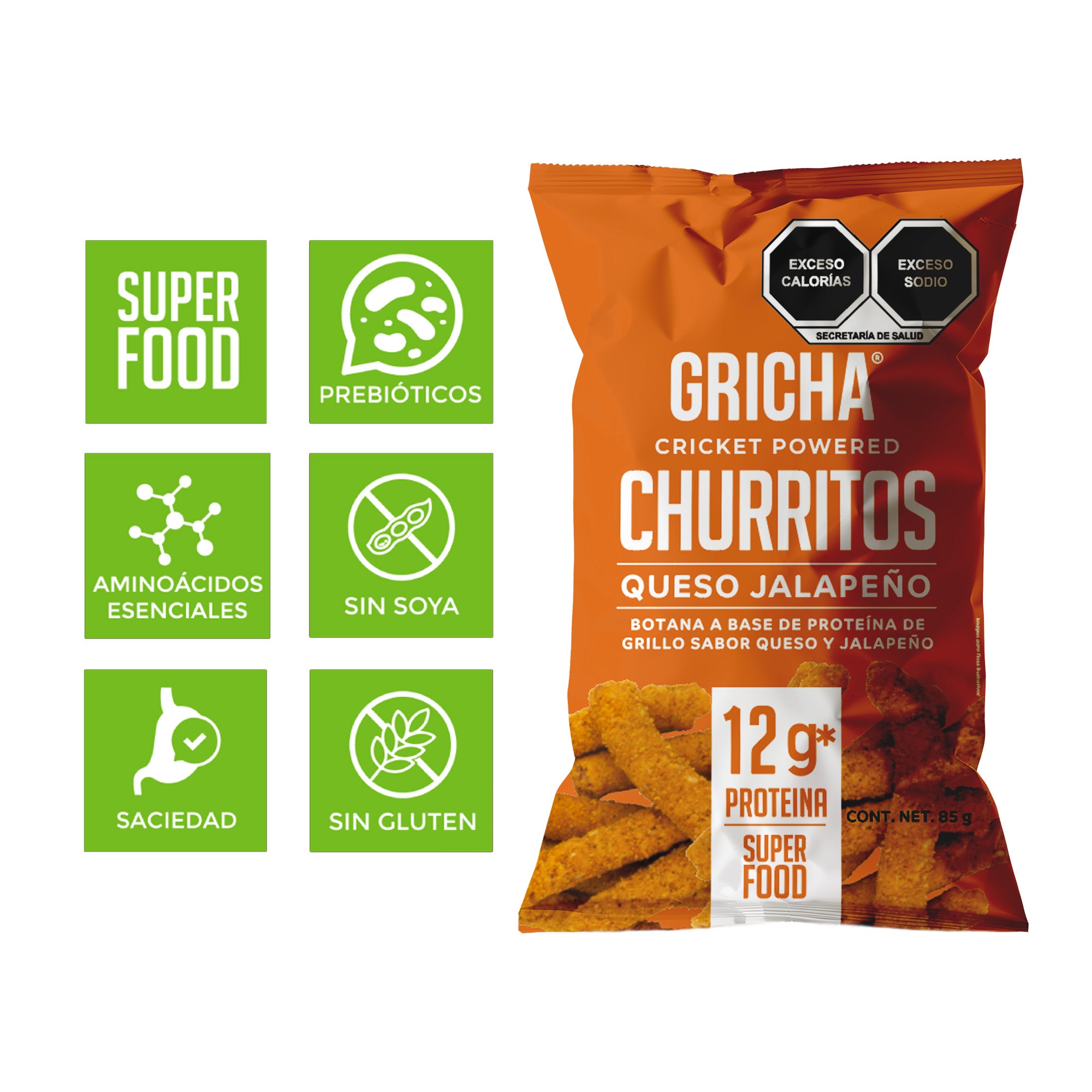 CHURRITOS QUESO JALAPEÑO 12 Pack