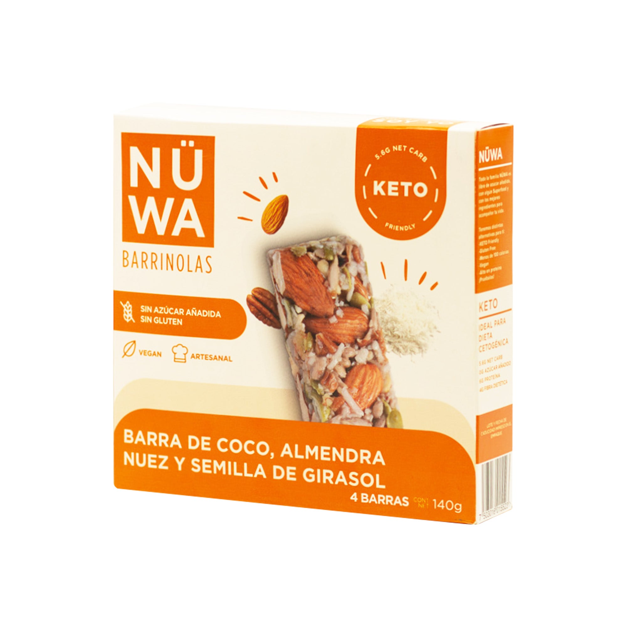 NÜWA COCO Cajilla con 4 Barritas Saludables