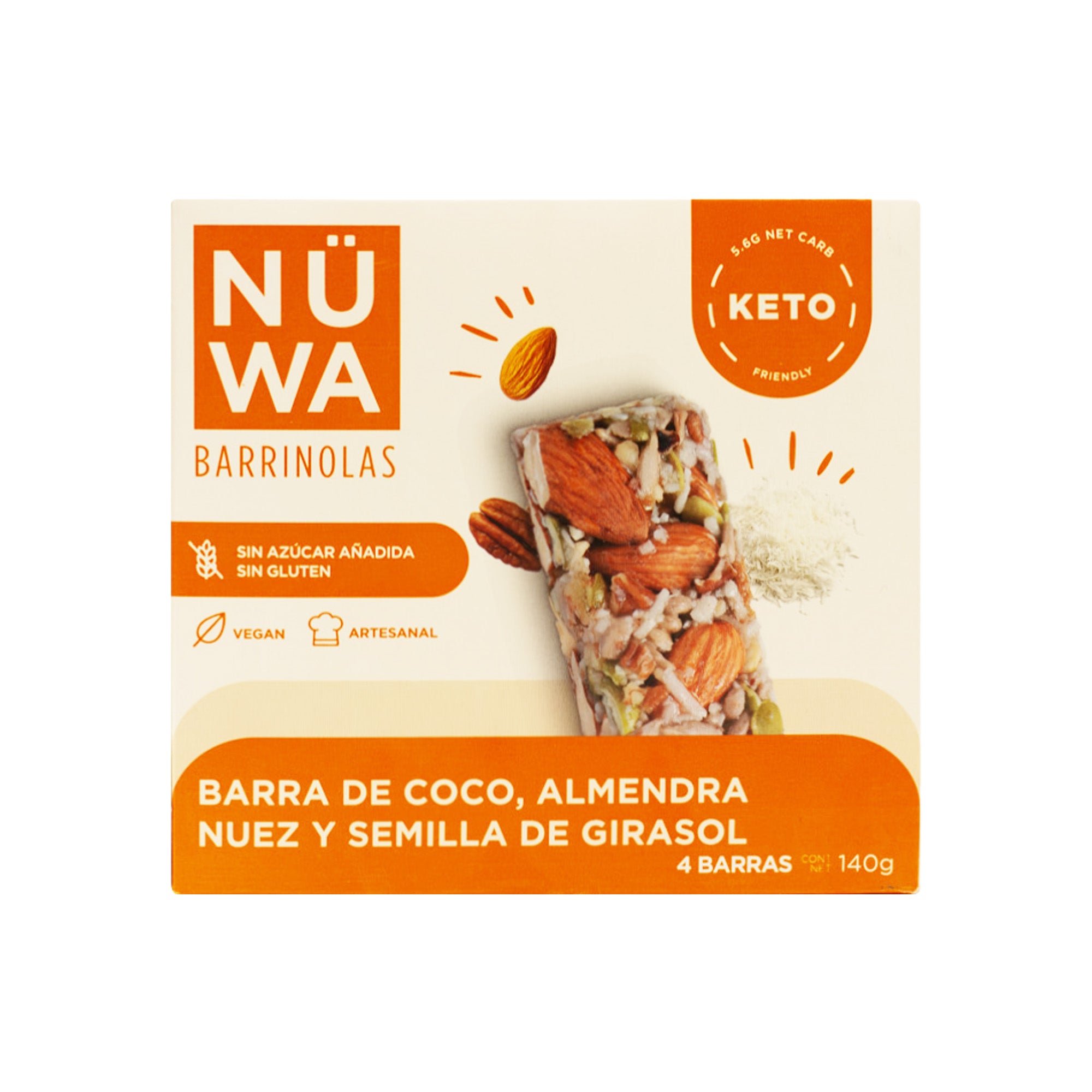 NÜWA COCO Cajilla con 4 Barritas Saludables