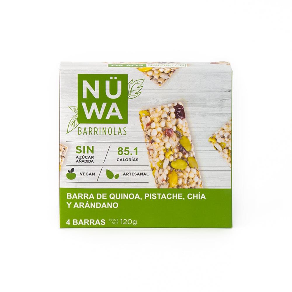 Caja de cuatro piezas de barritas de superfoods quinoa