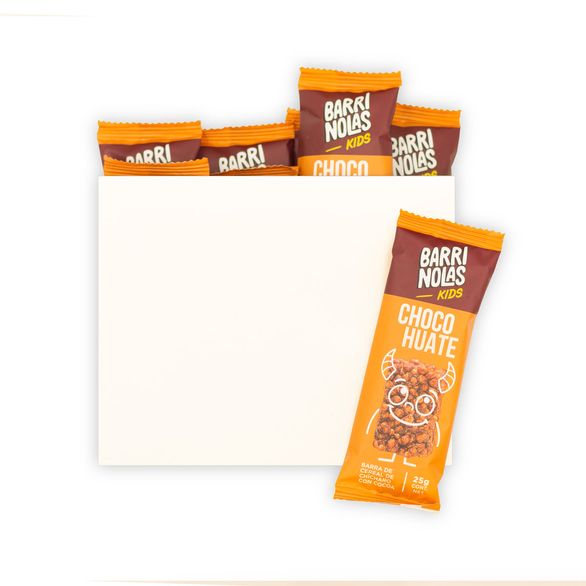 Paquete de distribuidores con 8 BARRINOLAS KIDS CHOCOHUATE