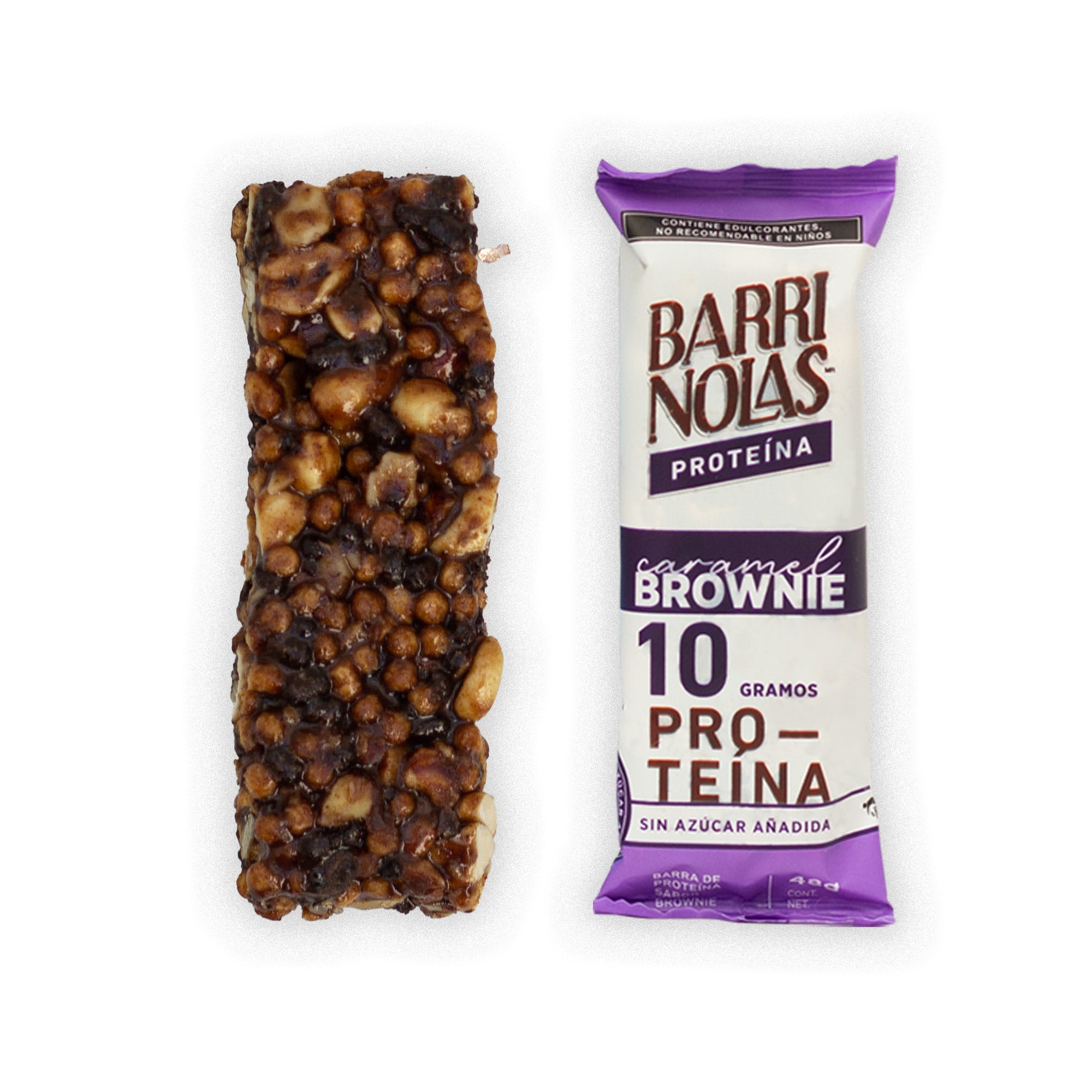 BARRINOLAS PROTEÍNA – Caramel Brownie Barrita Individual 48g