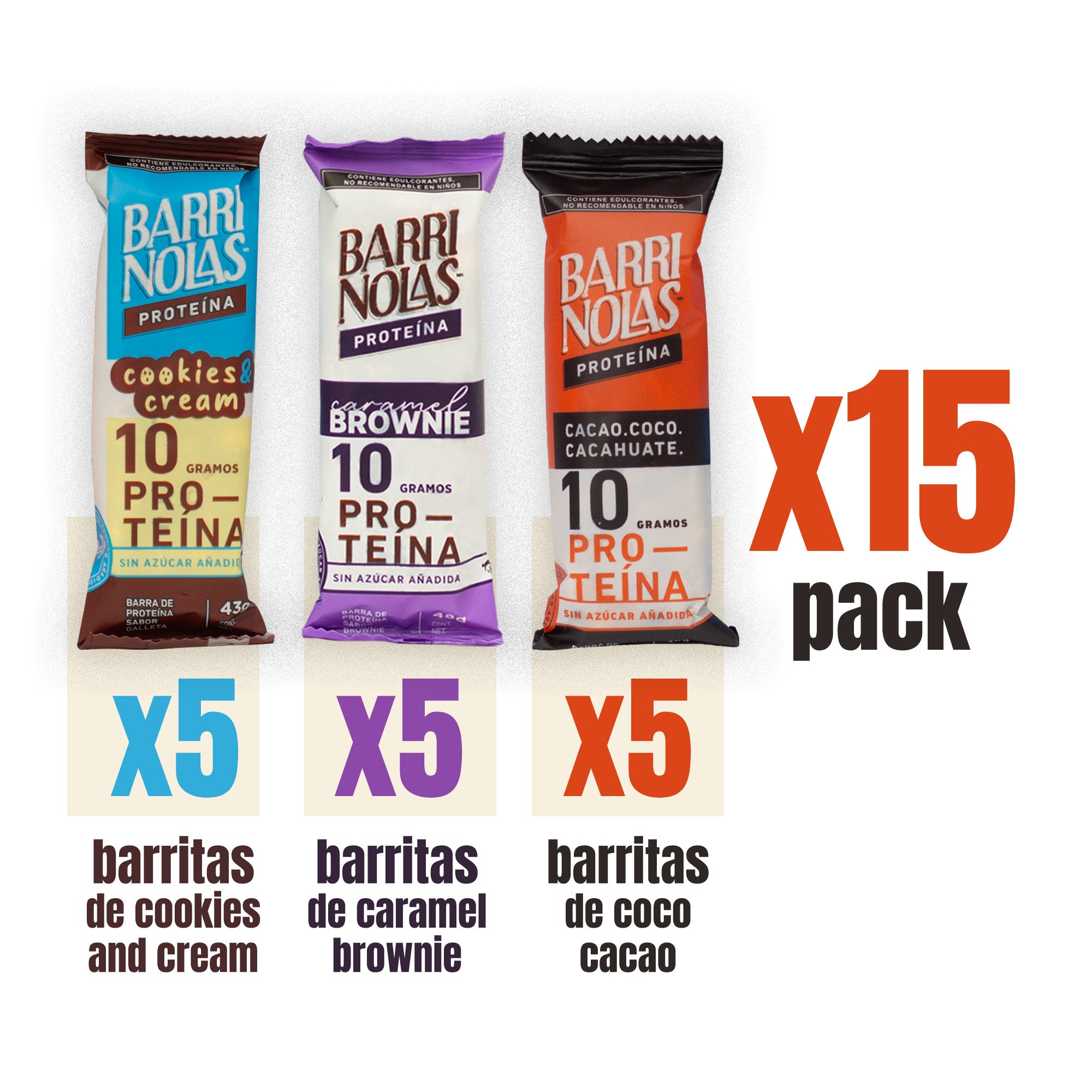 MIX PACK BARRINOLAS PRO (15 PIEZAS)