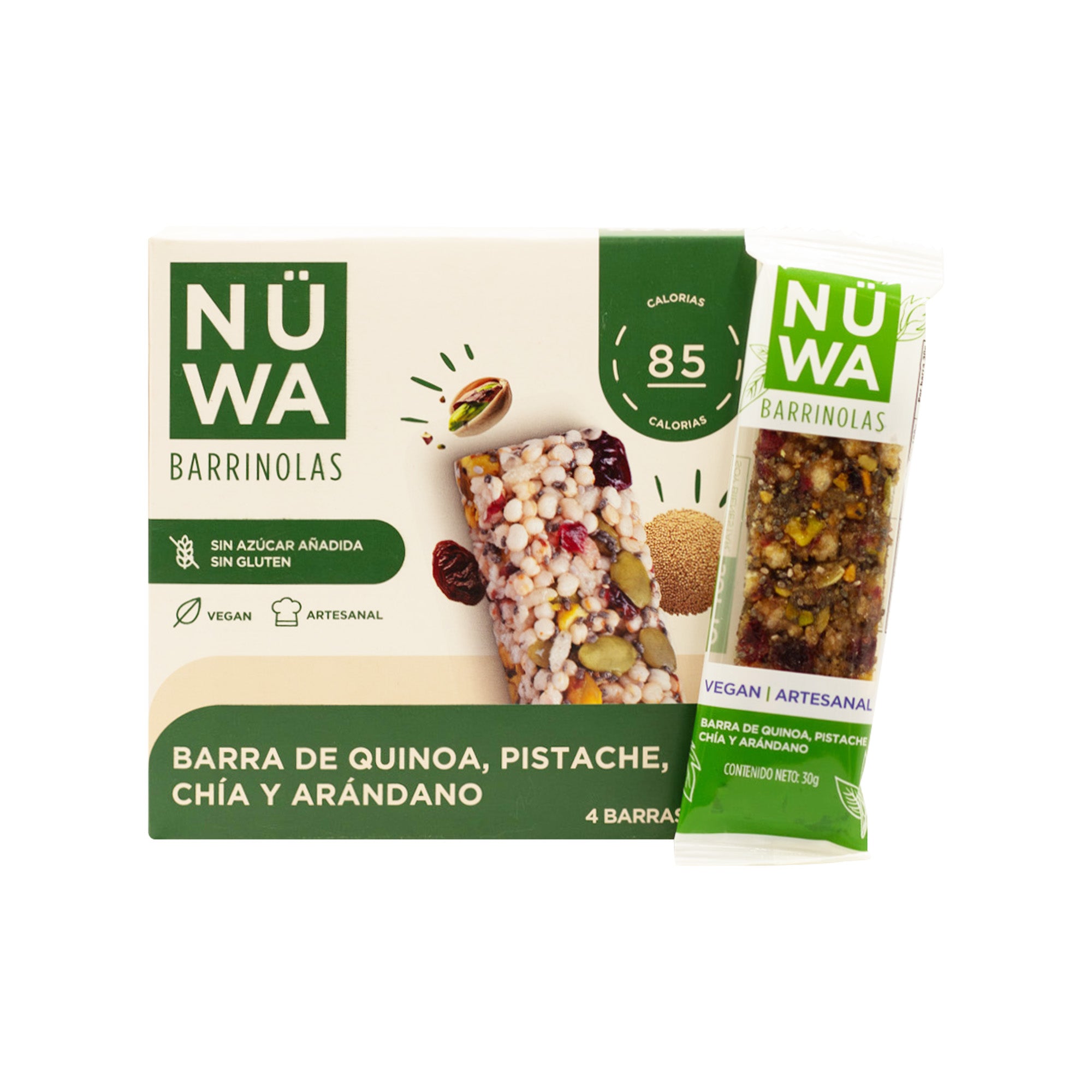 NÜWA QUINOA Cajilla con 4 Barritas Saludables