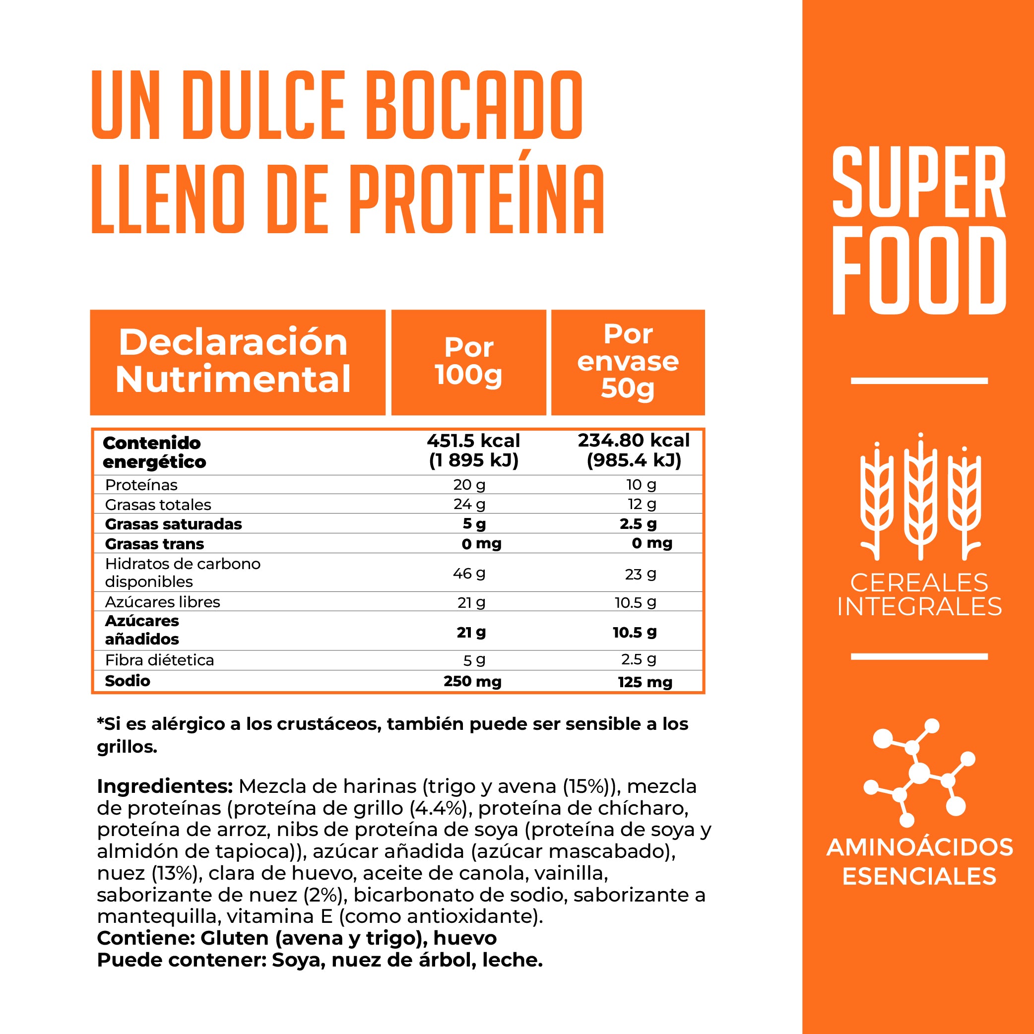 GALLETAS INTEGRALES NUEZ Y AVENA 20 PACK